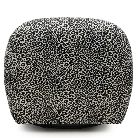Fotel obrotowy 73x85x85 cm TENNO-2 biało-czarny żakard