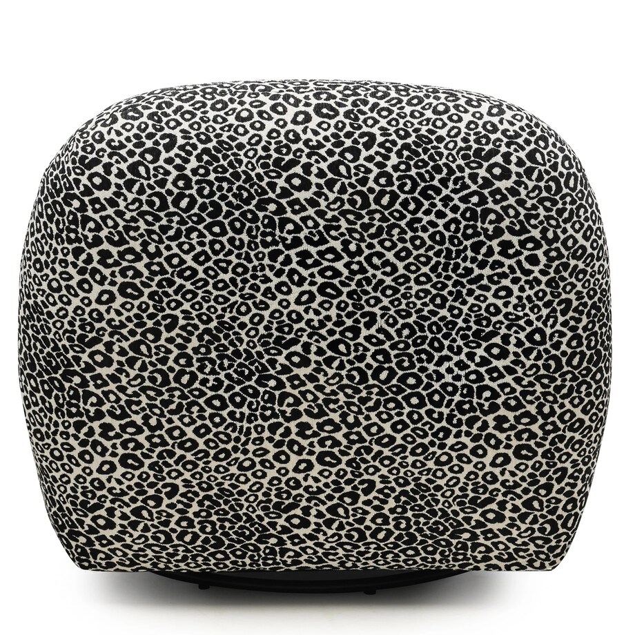 Fotel obrotowy 73x85x85 cm TENNO-2 biało-czarny żakard