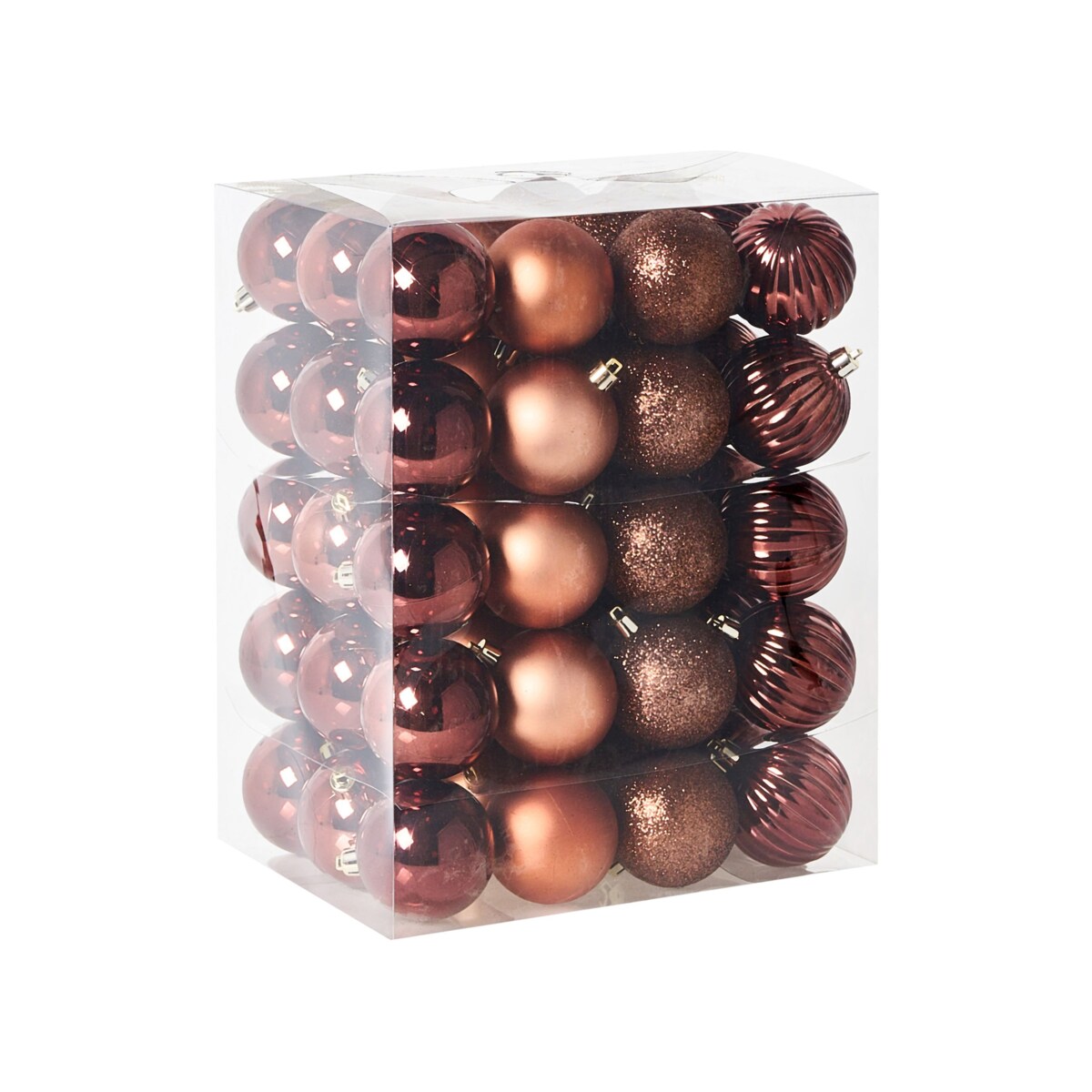 Zestaw 60 bombek ISOJARVI Brązowy