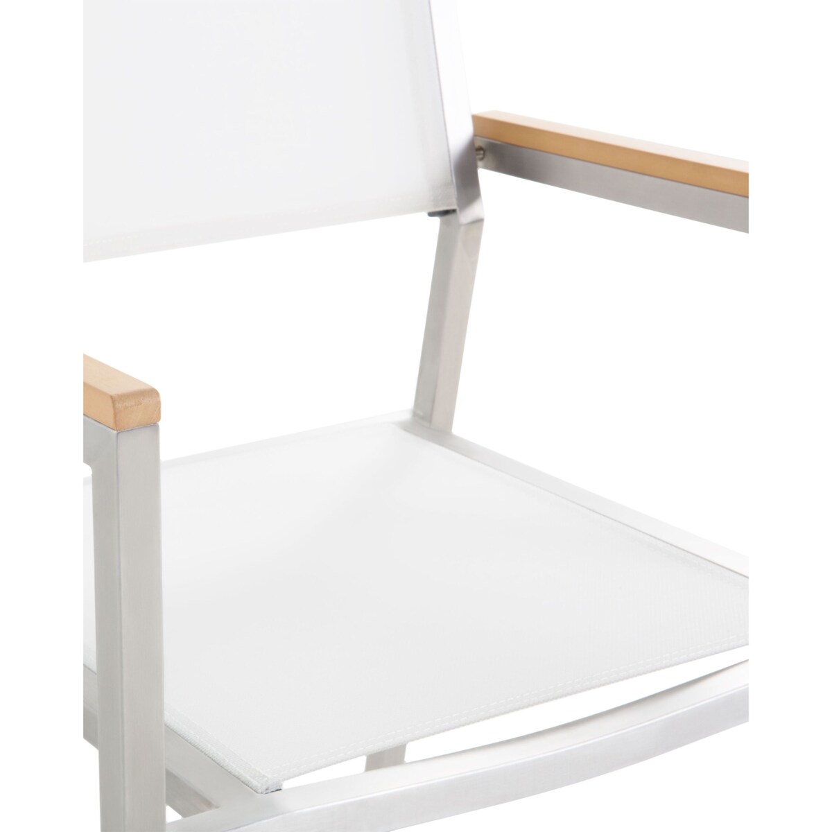 Zestaw 4 krzeseł ogrodowych biały GROSSETO