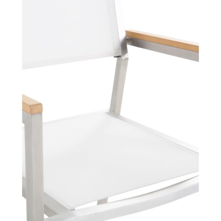 Zestaw 4 krzeseł ogrodowych biały GROSSETO