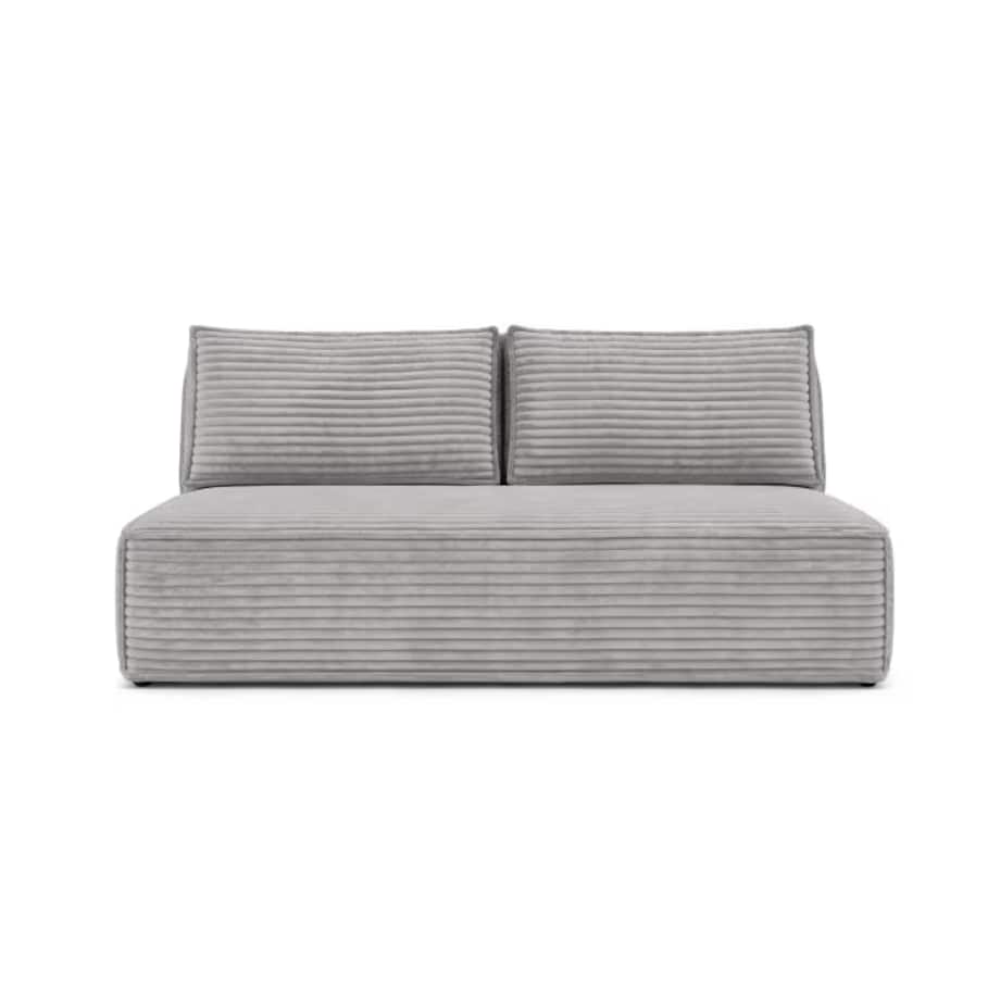 Kanapa Rozkładana z Funkcją Spania Sofa Dwuosobowa Do Salon Szara MAVIA