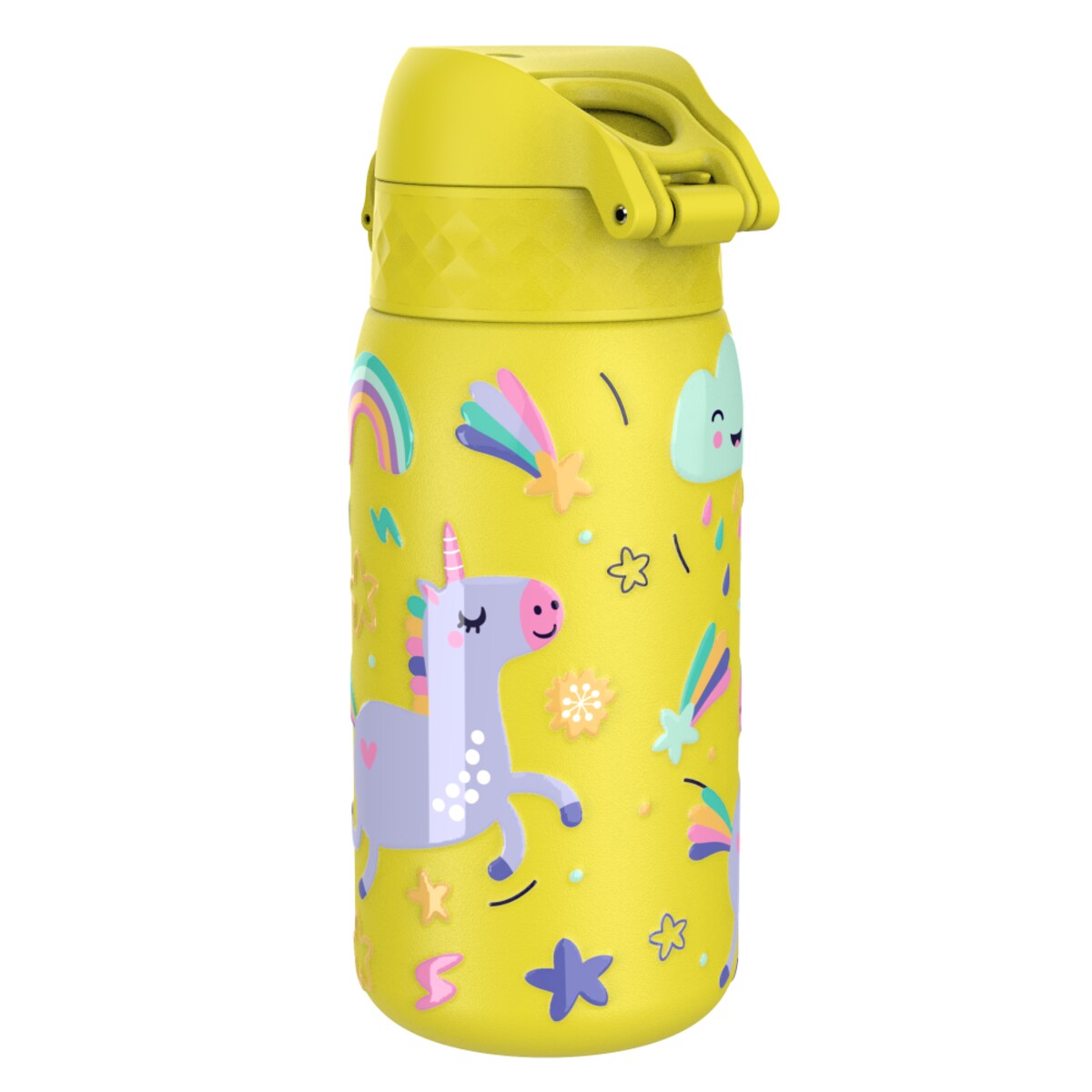 Butelka ION8 Single Wall I8SS400PYUNI Unicorns (Yellow)