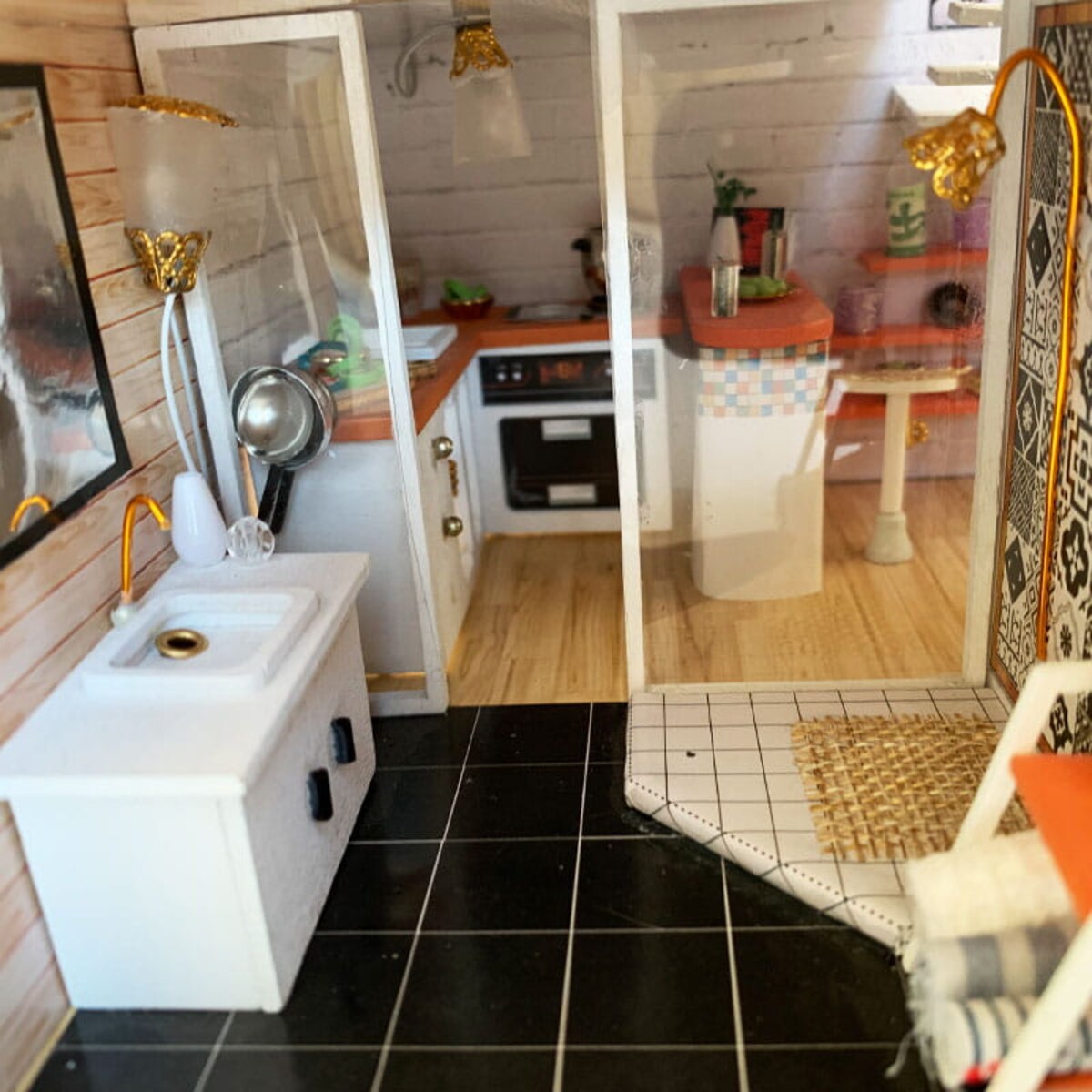 Miniaturowy domek - Nowoczesny domek Zuzi