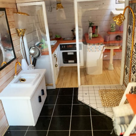 Miniaturowy domek - Nowoczesny domek Zuzi