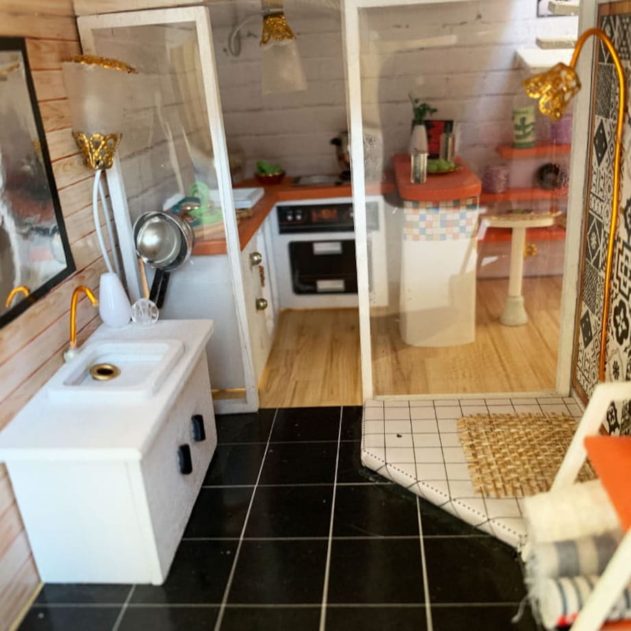 Miniaturowy domek - Nowoczesny domek Zuzi