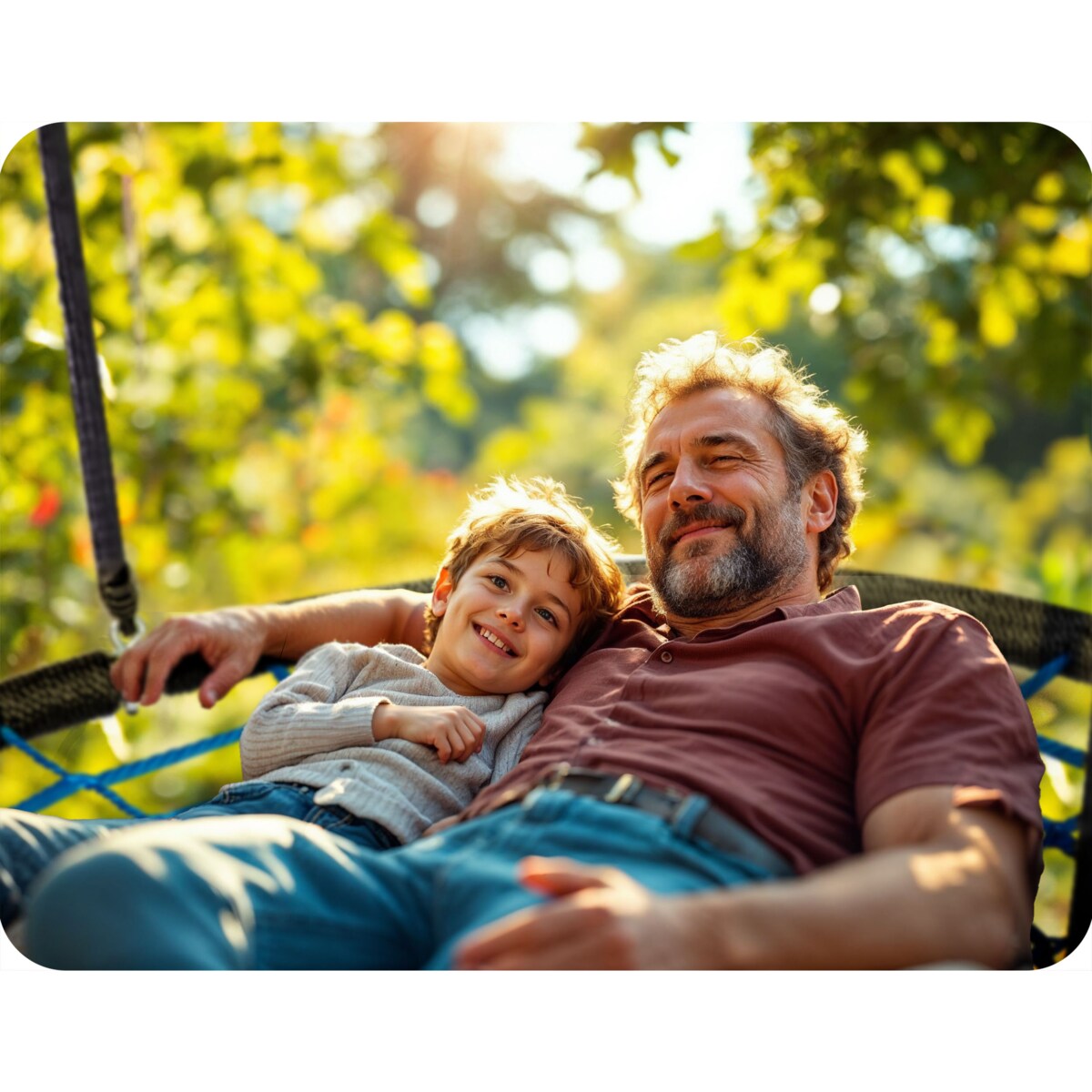 Huśtawka ogrodowa Neo-Sport bocianie gniazdo fotel wiszący 120 cm czarno-niebieska