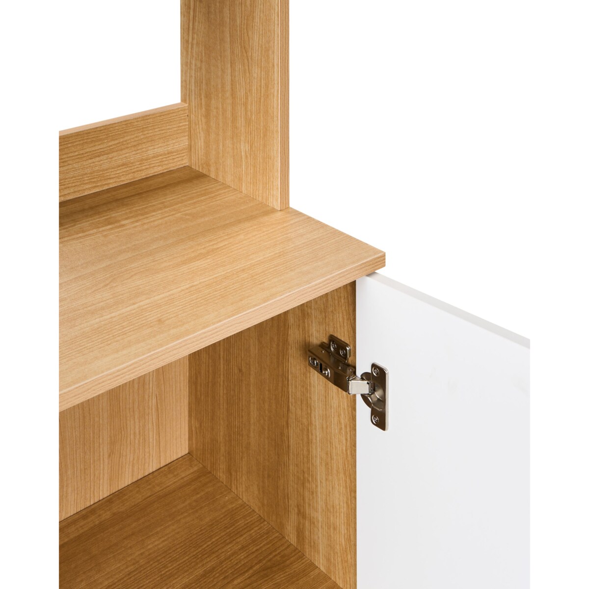 Witryna ze szklaną gablotą CYGNET 80 cm Biały