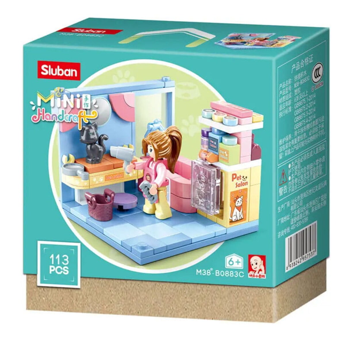 GROOMER - mini pokoik klocki - Sluban - 113 elementów