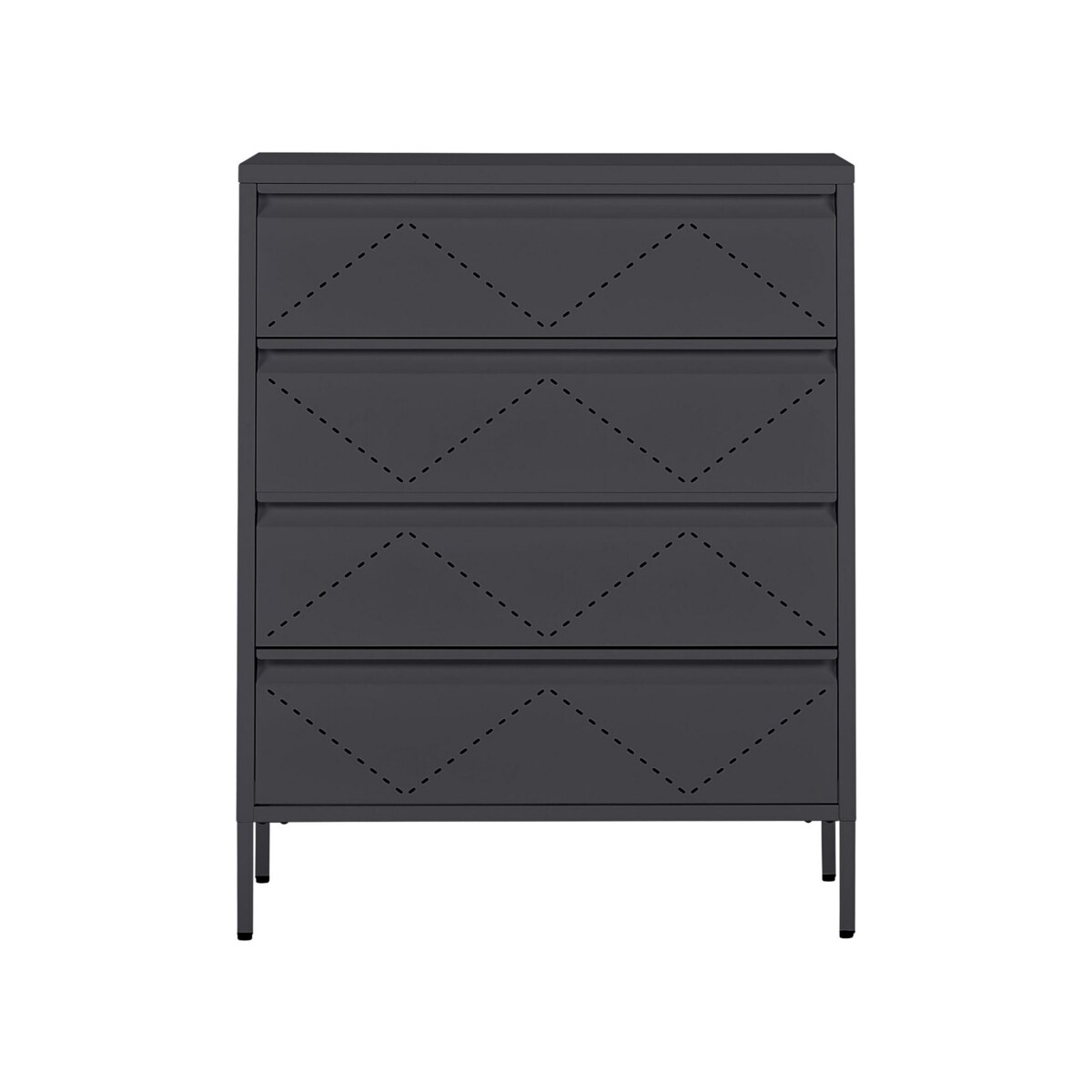 Komoda metalowa czarna MATANA