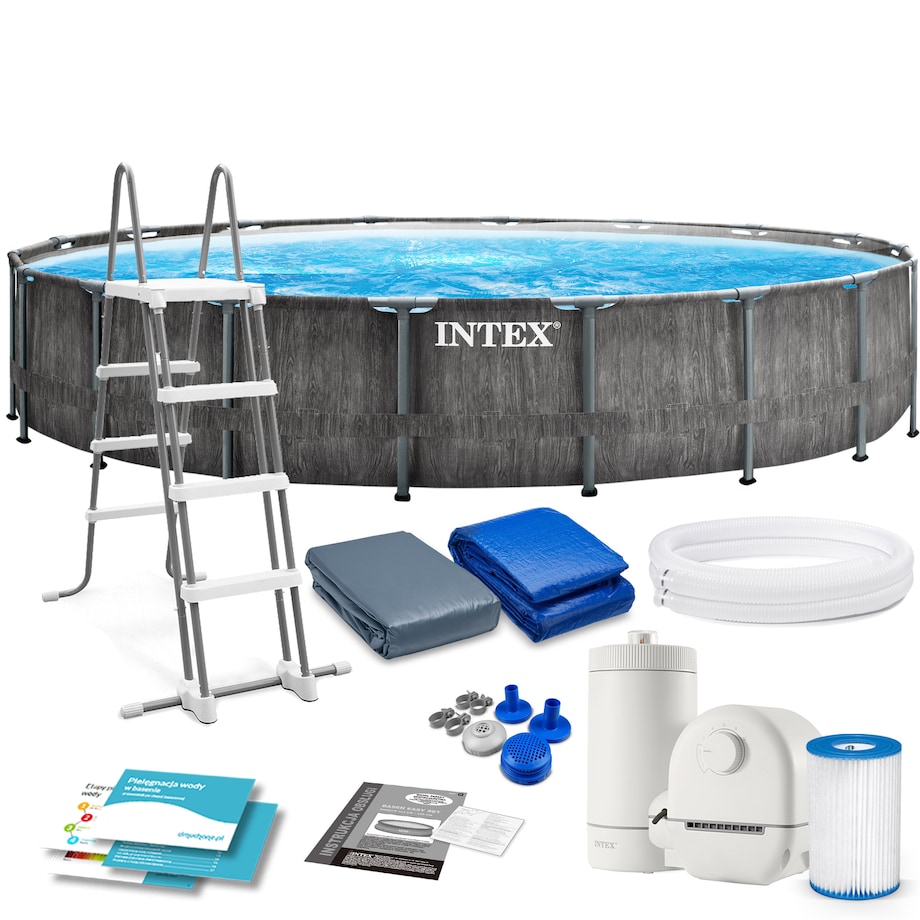 Basen stelażowy z pompą 549x122cm Intex 26744