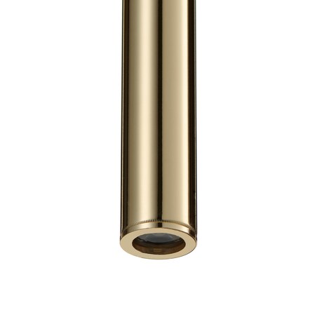 Lampa wisząca do jadalni Golden Pipe DN916 Step sopel tuba złota