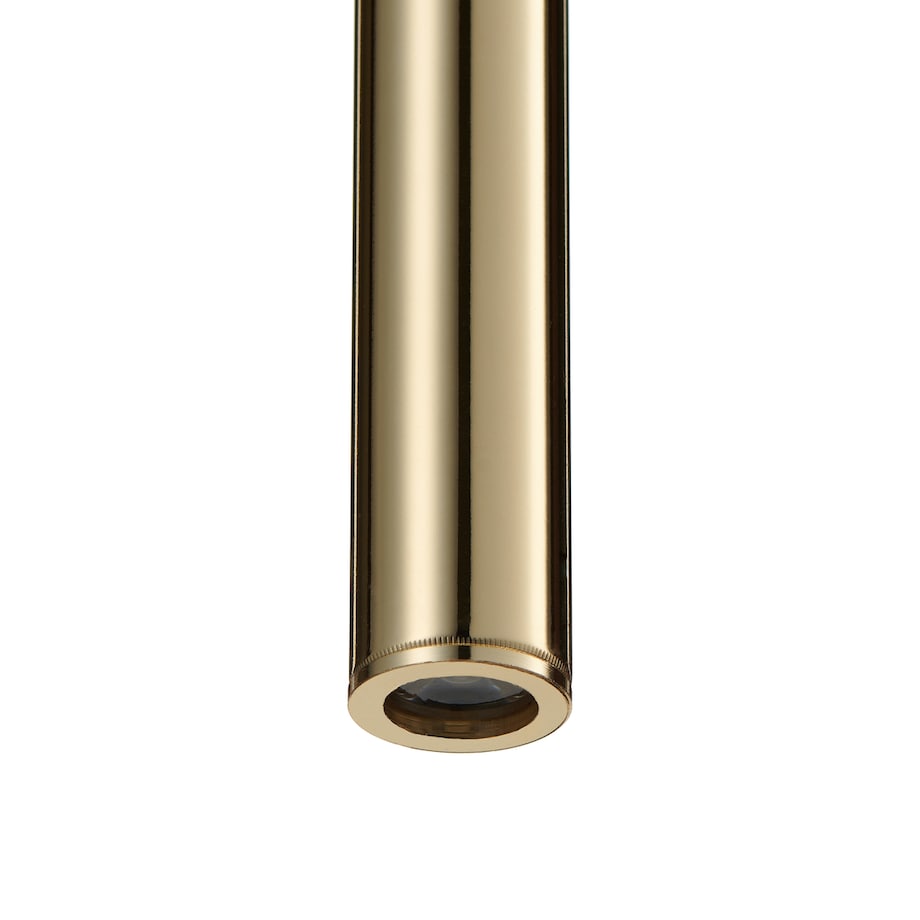 Lampa wisząca do jadalni Golden Pipe DN916 Step sopel tuba złota
