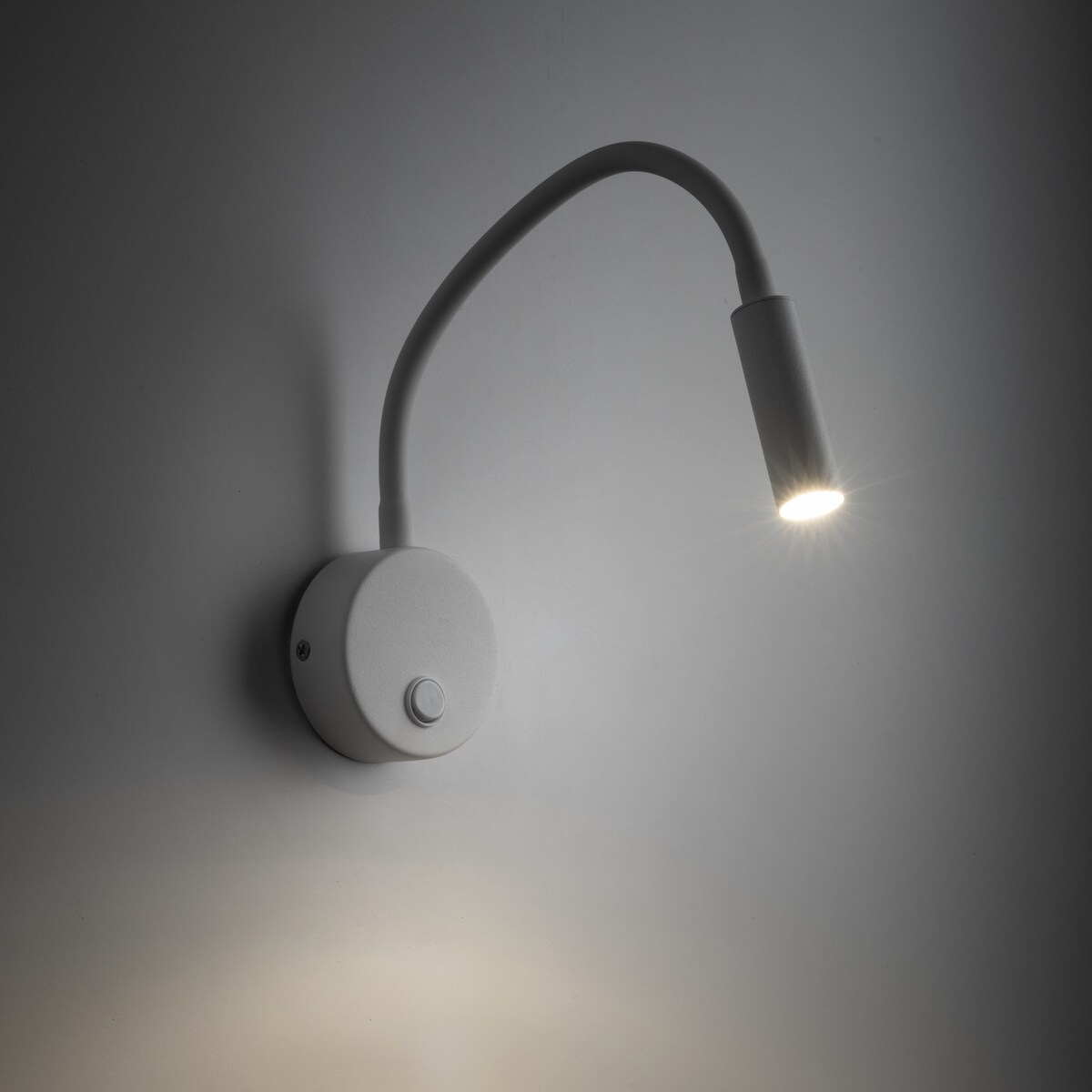 Kinkiet LAGOS WHITE 5921 TK Lighting biały z ramieniem flex i włącznikiem, G9 LED do czytania