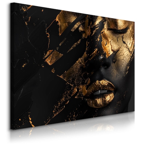 Obraz Do Salonu Sypialni Styl Glamour Abstrakcja Kobiecy Portret 70x50cm