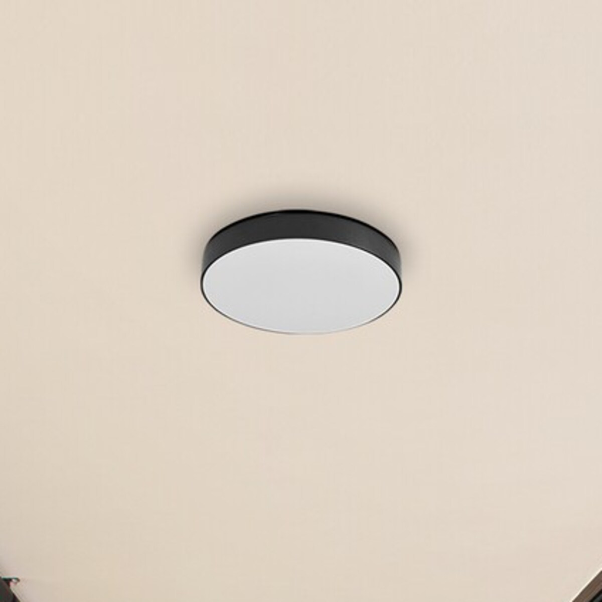 Sufitowa LAMPA plafon TARTU 7898 Rabalux okrągła OPRAWA metalowa LED 24W 2800K - 6000K plafoniera do łazienki IP44 czarna