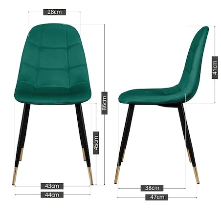 Krzesło tapicerowane welurowe pikowane nowoczesne do salonu jadalni