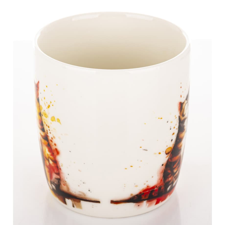 Kubek porcelanowy 350 ml koty 9x12,5x8,5 cm GATTI-2