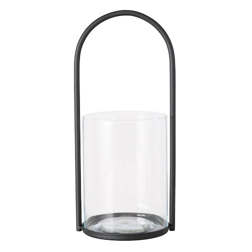 Latarnia dekoracyjna LEXI z czarną rączką