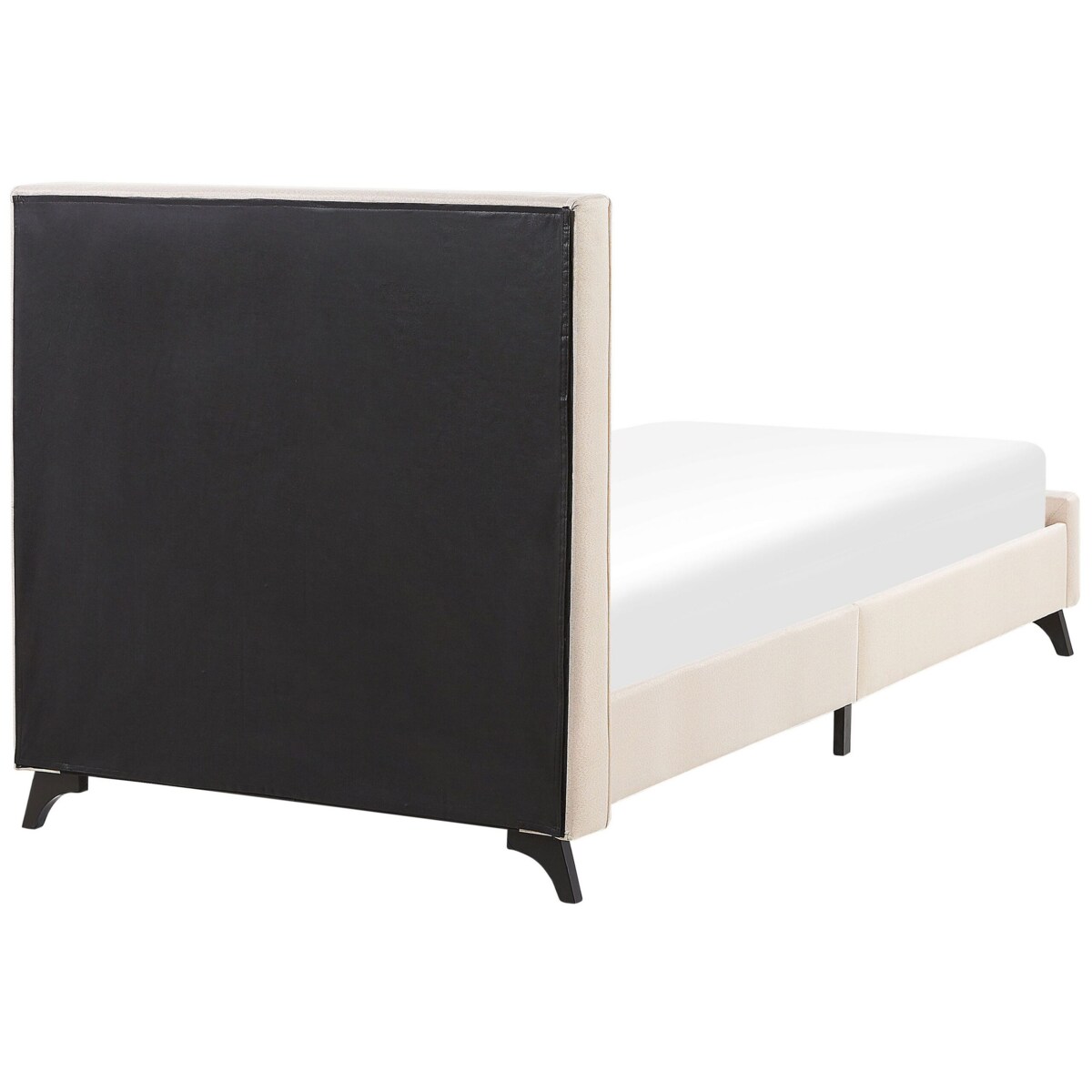 Łóżko tapicerowane 90 x 200 cm beżowe AMBASSADOR