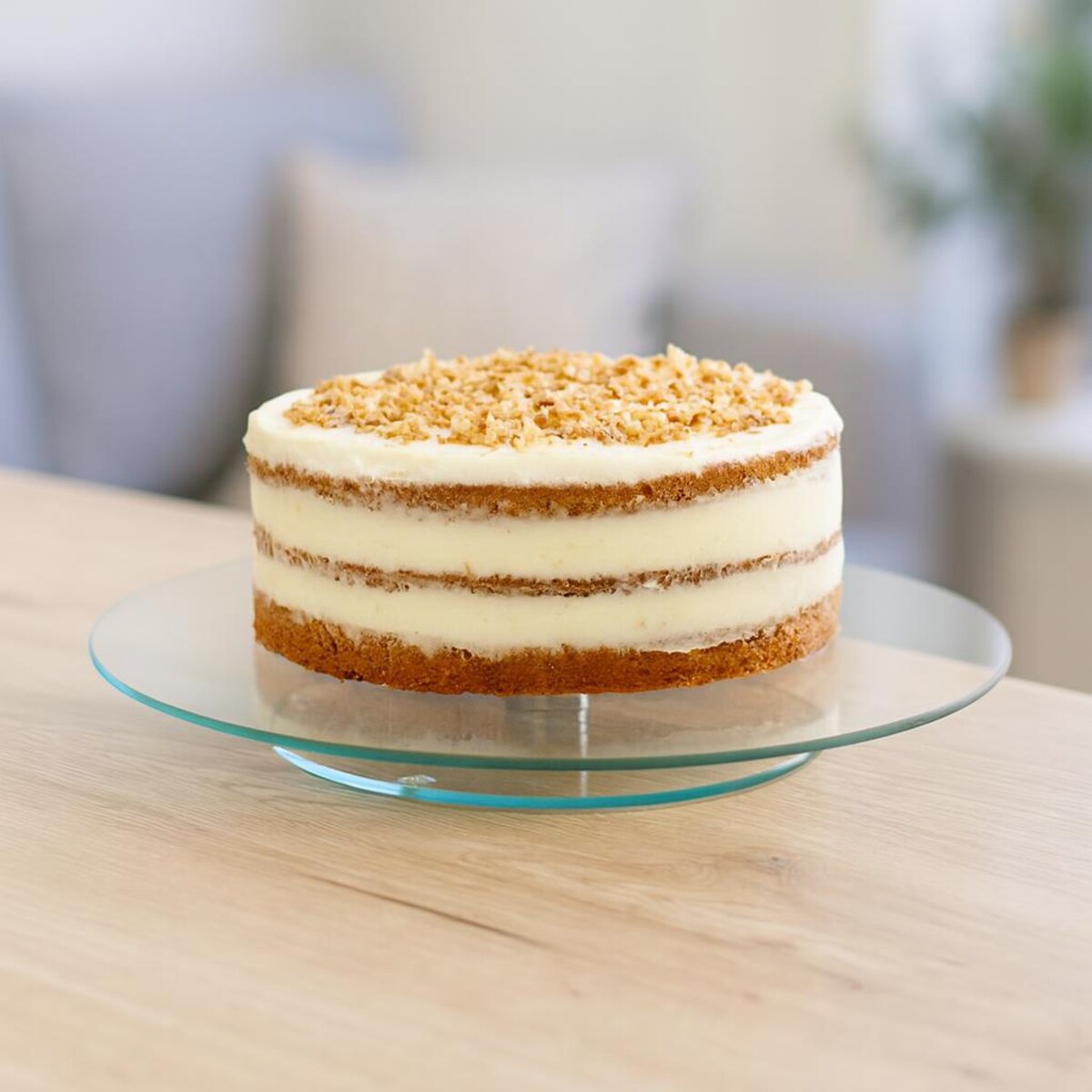 Obrotowa szklana patera KESPER, Ø 35 cm