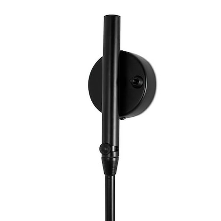 Kinkiet ścienny regulowany Raven MSE1501100204 Moosee klosz satynowy czarny