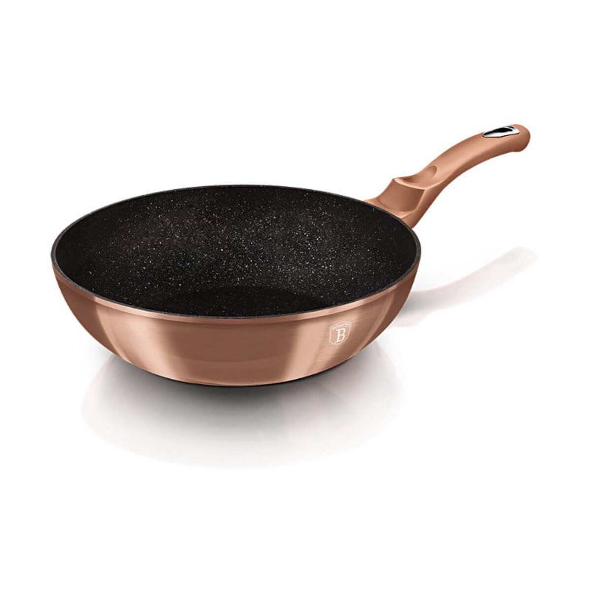 Patelnia Wok 28 cm marmurowa Berlinger Haus BH-1512 Miedziana
