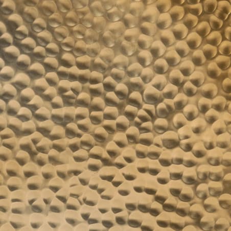 vidaXL Stolik kawowy z młotkowanego aluminium, Ø 50x30 cm, mosiądz