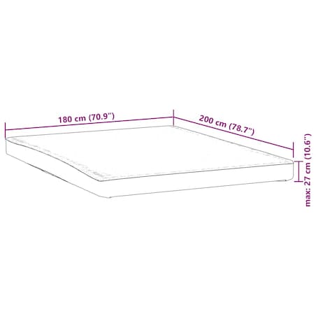 vidaXL Ochraniacz na materac, biały, 180x200 cm, wodoodporny