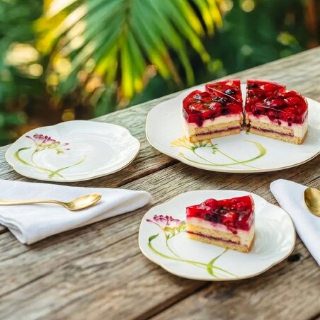 VILLA ITALIA Talerz deserowy porcelanowy 19 x 19 cm AROMA di FRESIA