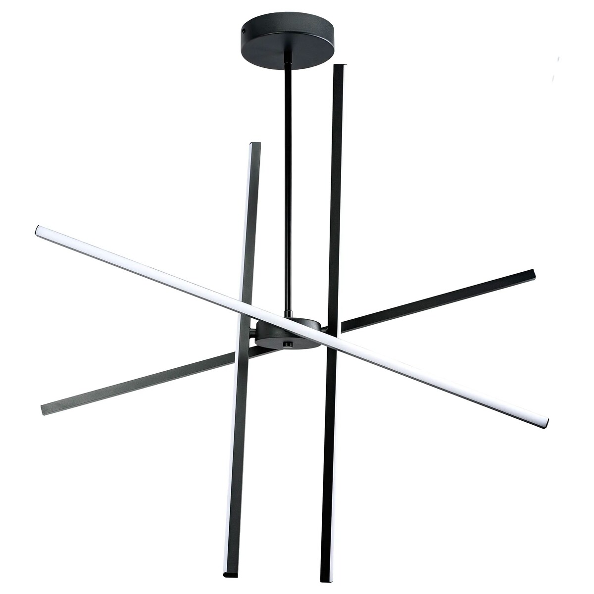 Lampa Sufitowa App1929-Cp Black Led Czarny, Metal, Tworzywo Sztuczne