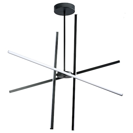 Lampa Sufitowa App1929-Cp Black Led Czarny, Metal, Tworzywo Sztuczne