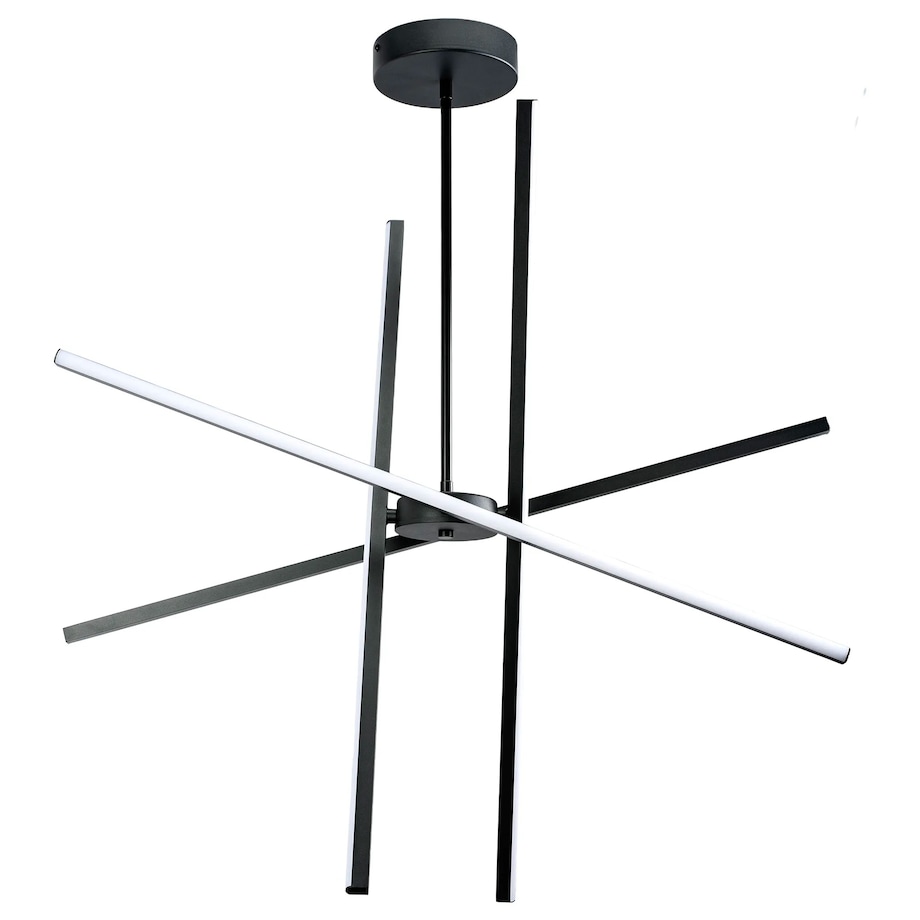 Lampa Sufitowa App1929-Cp Black Led Czarny, Metal, Tworzywo Sztuczne