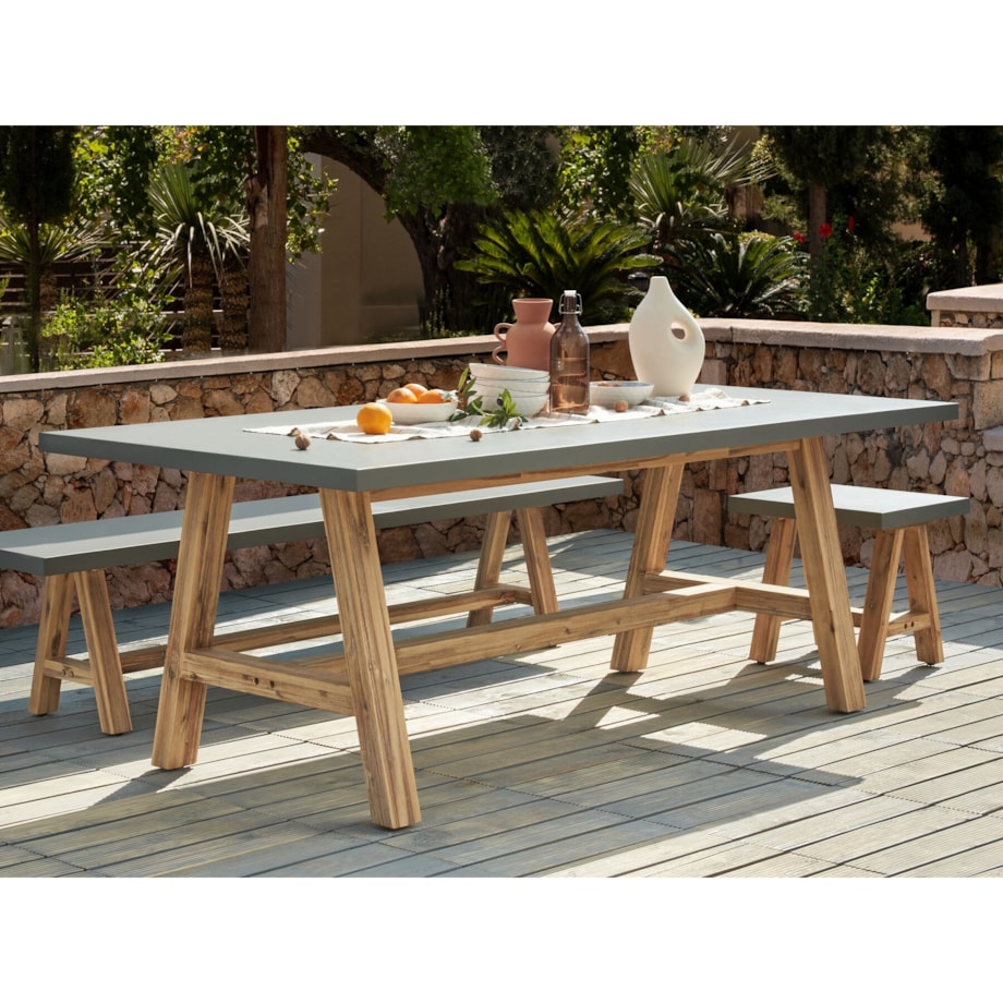 Stół ogrodowy Beton Szary TONNARE