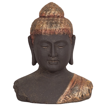 Figurka dekoracyjna Budda CARUM Ceramika Czarny