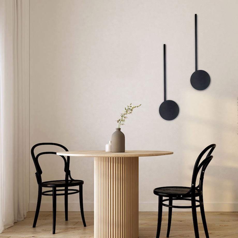 Kinkiet LED 24W TK Lighting JAVA BLACK czarny 70 cm 3000K, nowoczesna lampa ścienna do salonu i sypialni