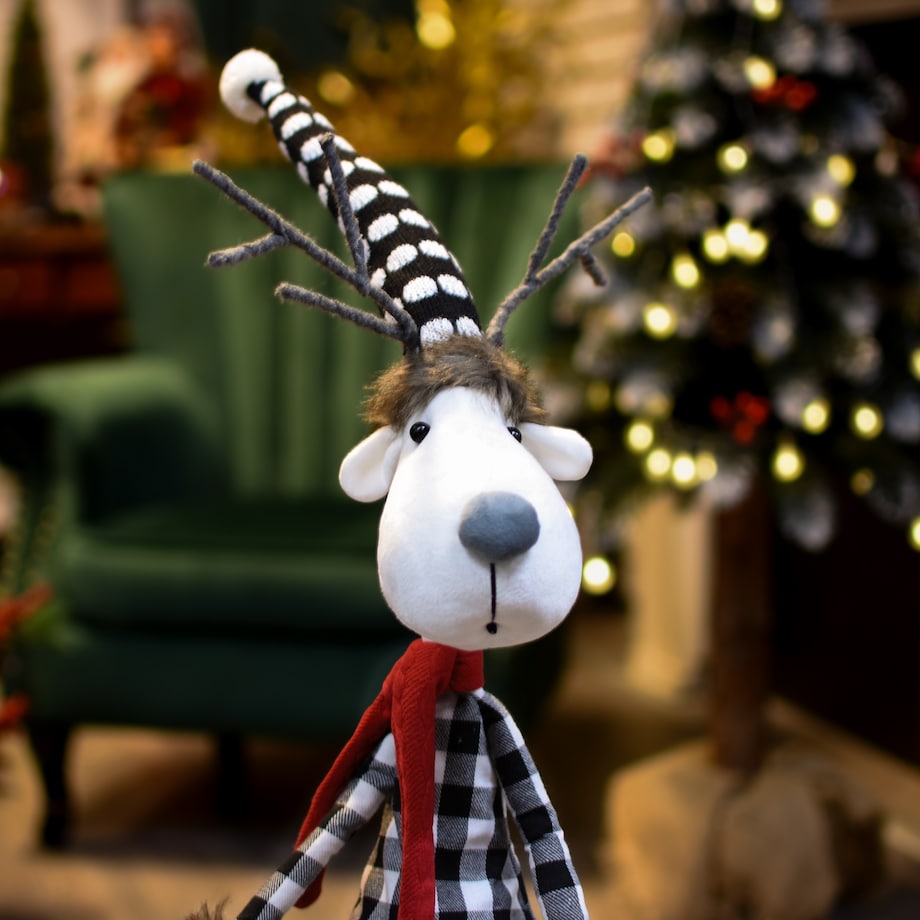 Renifer świąteczny łoś skrzat gnom dekoracja świąteczna