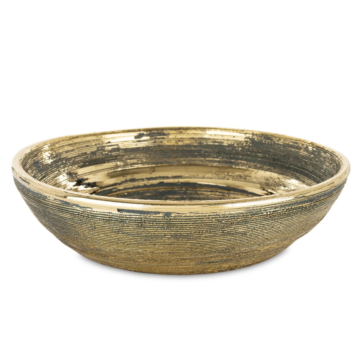 Misa dekoracyjna ceramiczna 7x36x36 cm SCUELA-3 niebiesko-złota