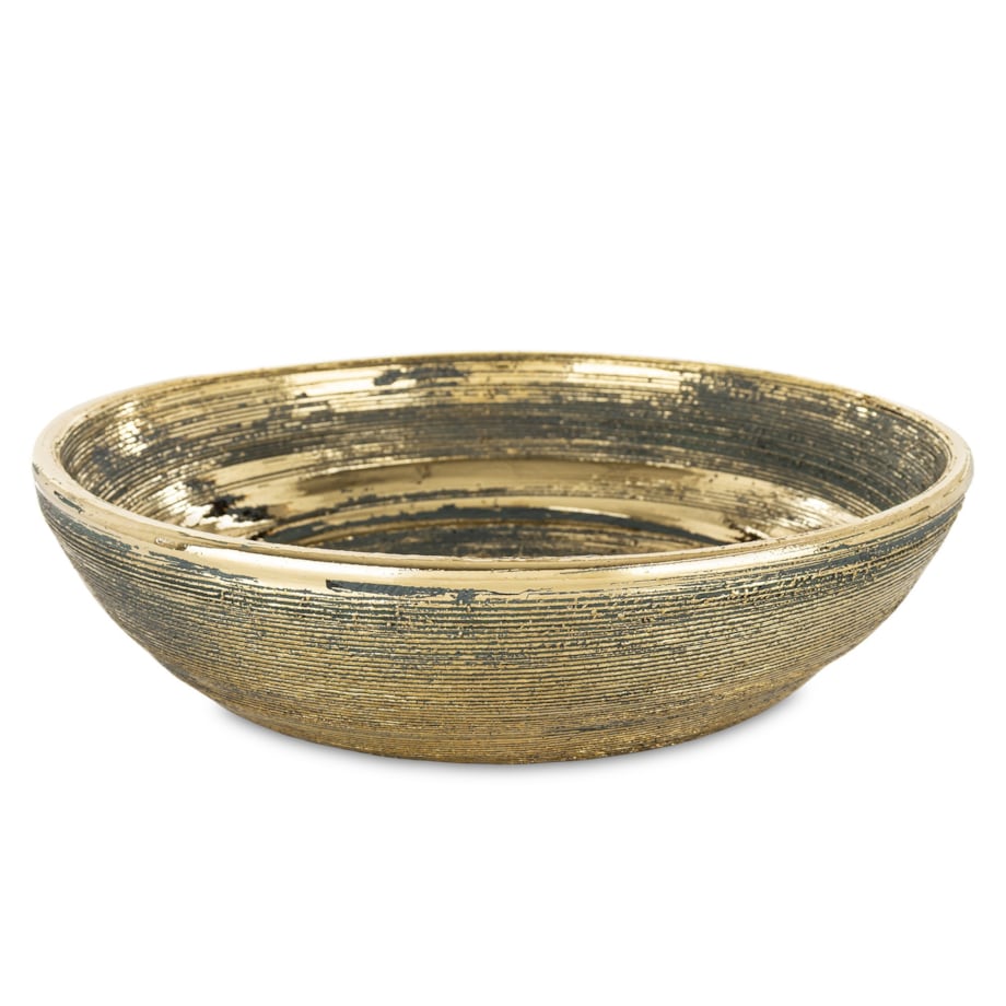 Misa dekoracyjna ceramiczna 7x36x36 cm SCUELA-3 niebiesko-złota