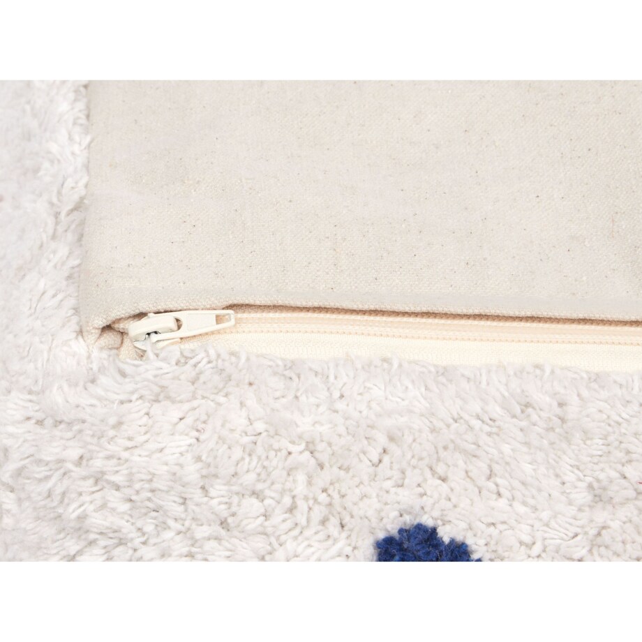 Poduszka podłogowa bawełniana 55 x 55 x 20 cm biała SEERANI