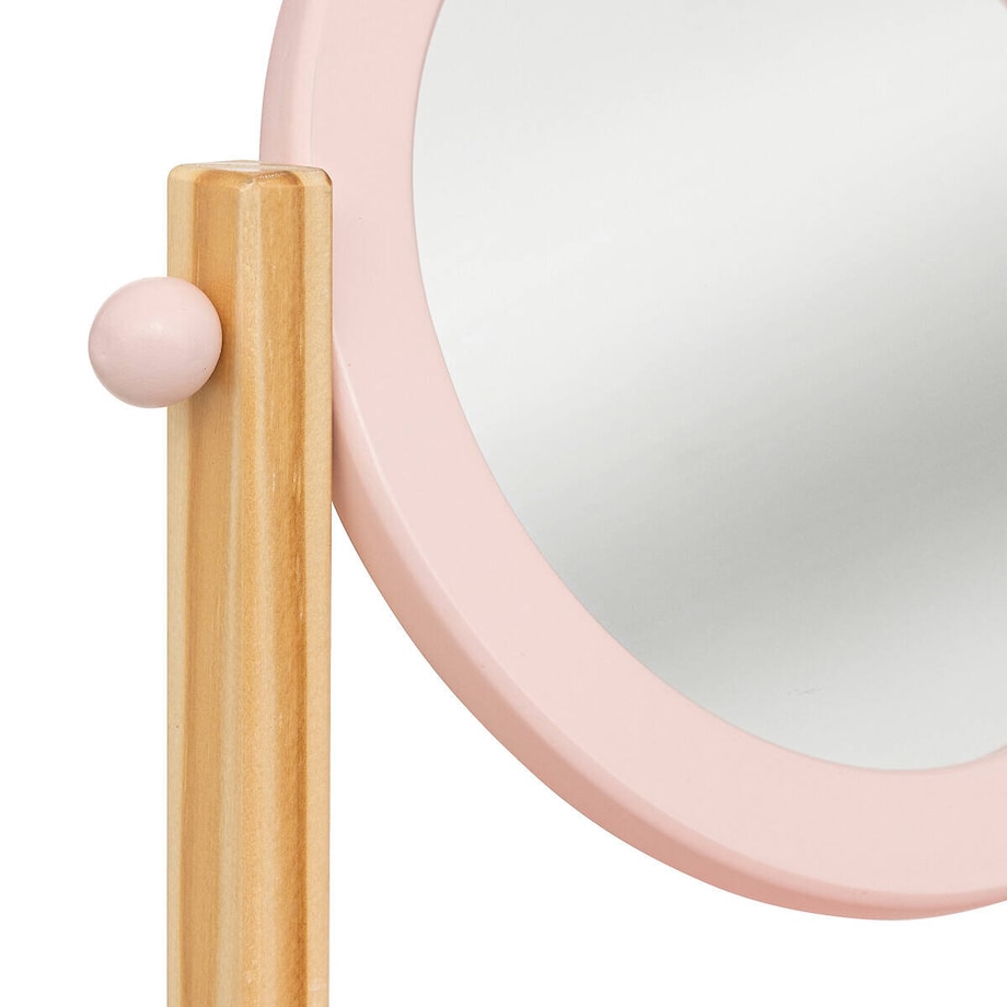 Lusterko kosmetyczne dla dziecka różowe, 22 x 17,5 x 28 cm