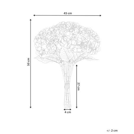 Bukiet sztucznych kwiatów PERNES 50 cm Fioletowy