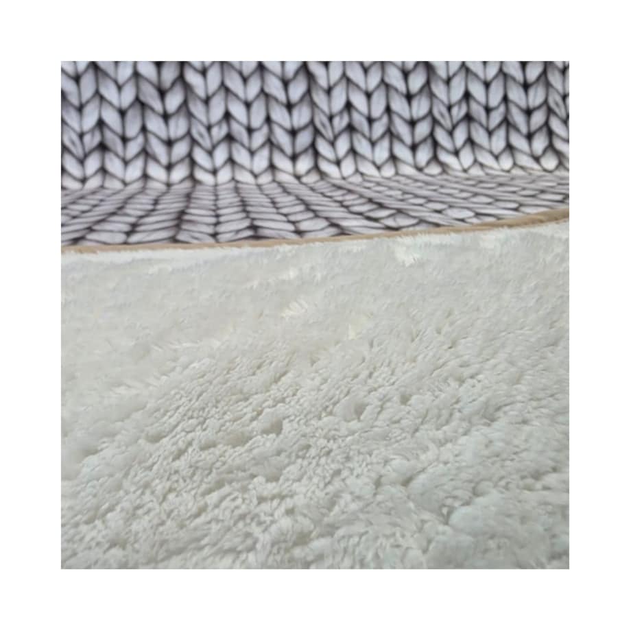 Narzuta drukowana 160x200 cm KNITT BEIGE