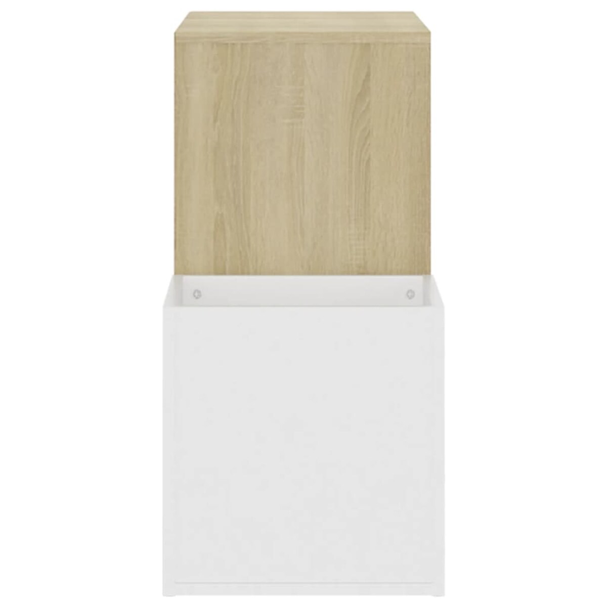 vidaXL Szafka na buty, kolor biel i dąb sonoma, 105x35,5x70 cm