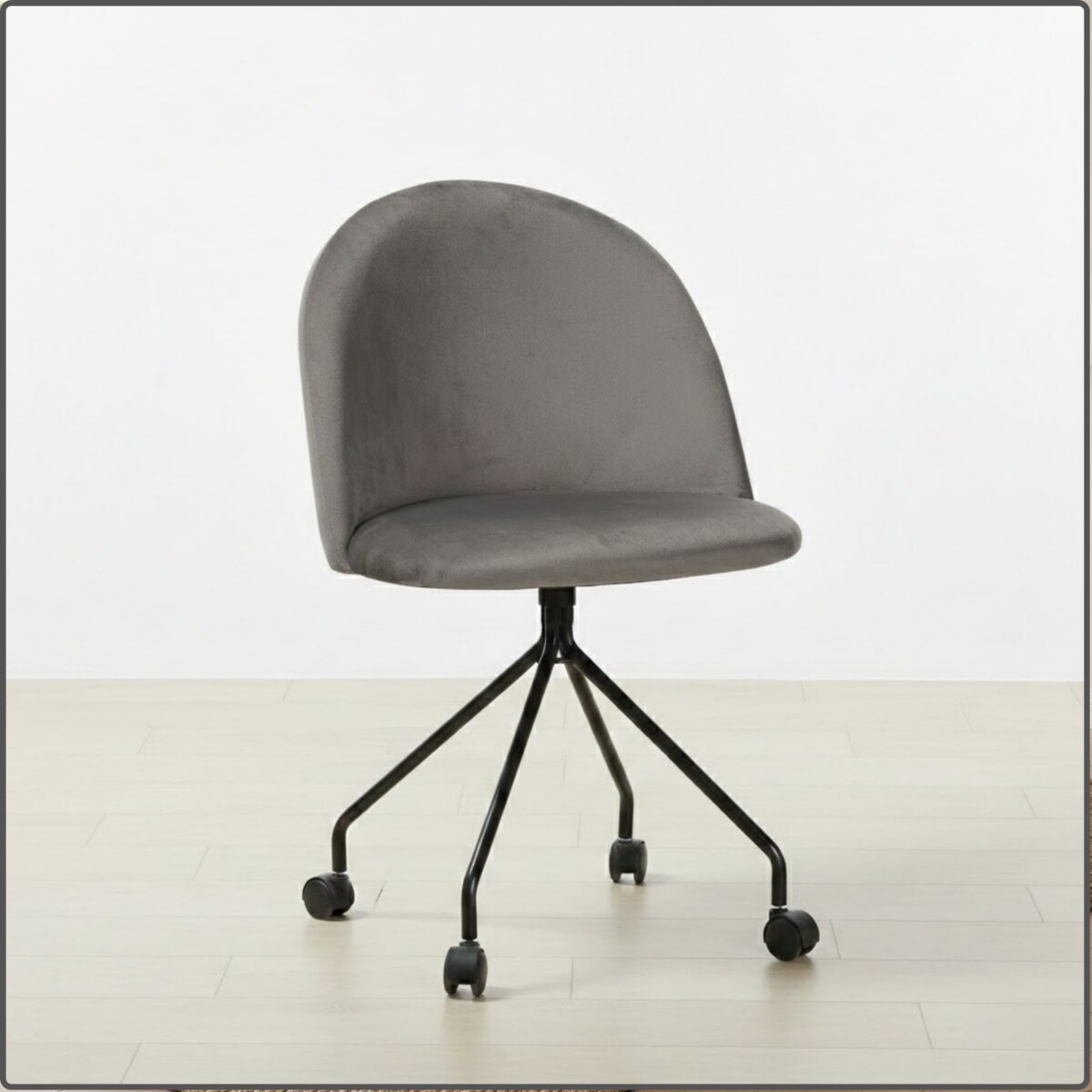 Fotel biurowy krzesło obrotowe do biurka ucznia gabinetu regulowane szare