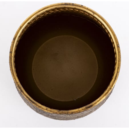 Wazon metalowy złoty 29,5x21,5x21,5 cm CONO