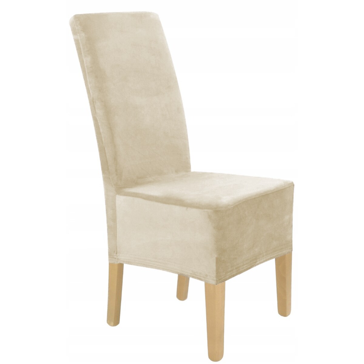 POKROWIEC NA KRZESŁO XXL BEŻ KASZMIROWY WELUR ELASTYCZNY [14W-BKA]