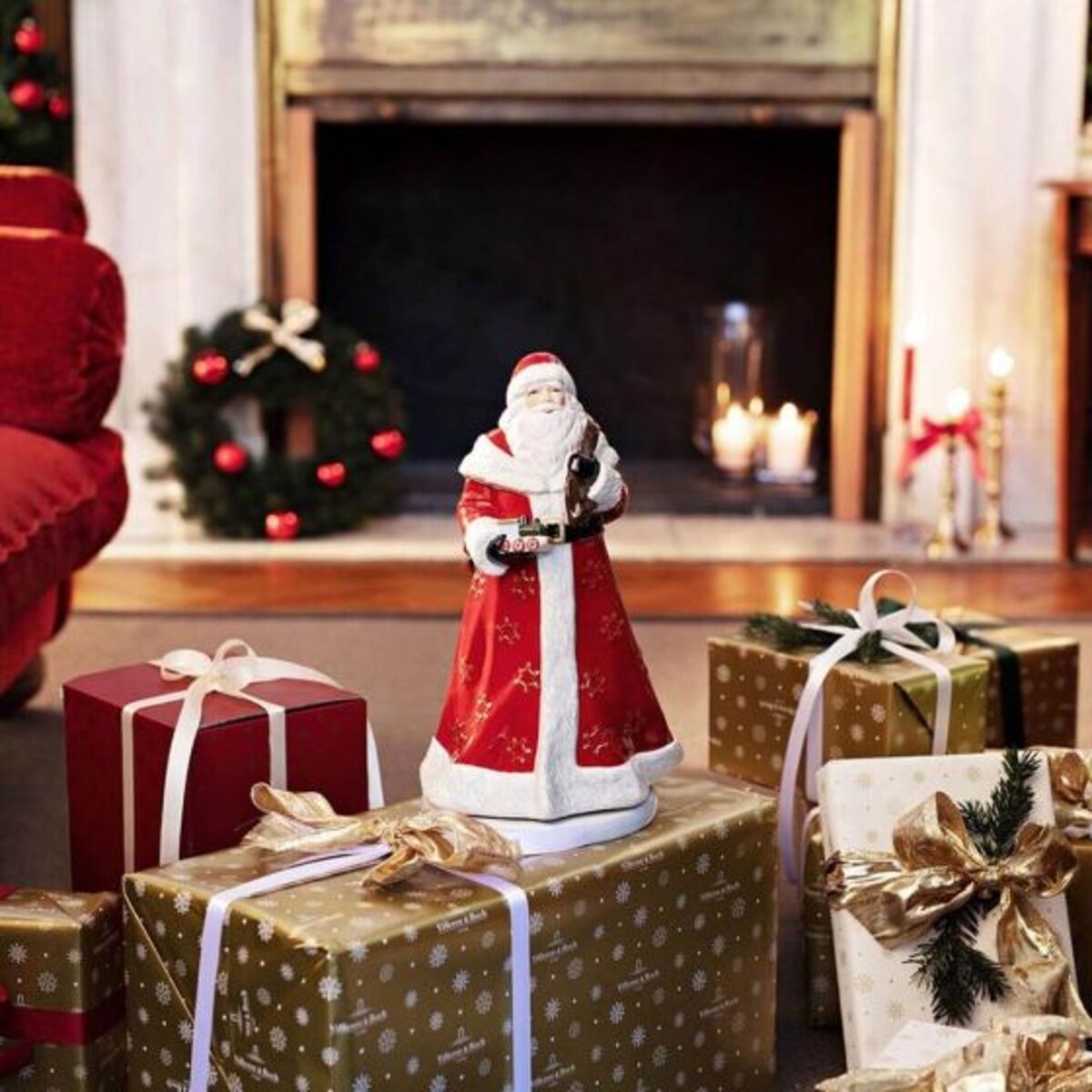 Pozytywka figurka obracająca się Św. Mikołaj Christmas Toys Memory, 17.5 x 20 cm, Villeroy & Boch