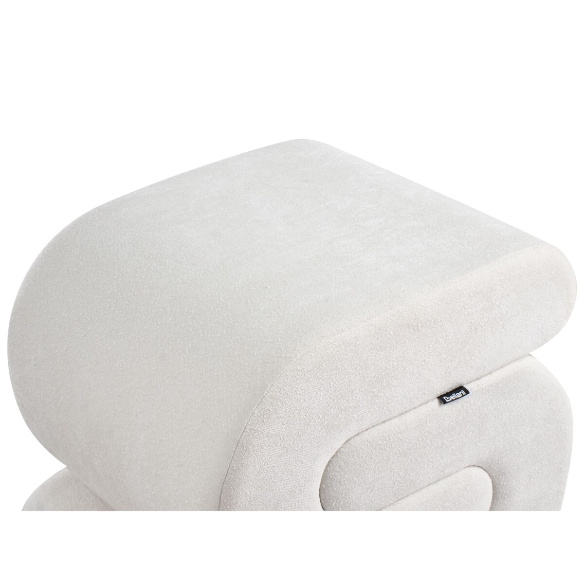 Puf ARCADIA Szenil Złamana biel 45 cm 50 cm 48 cm