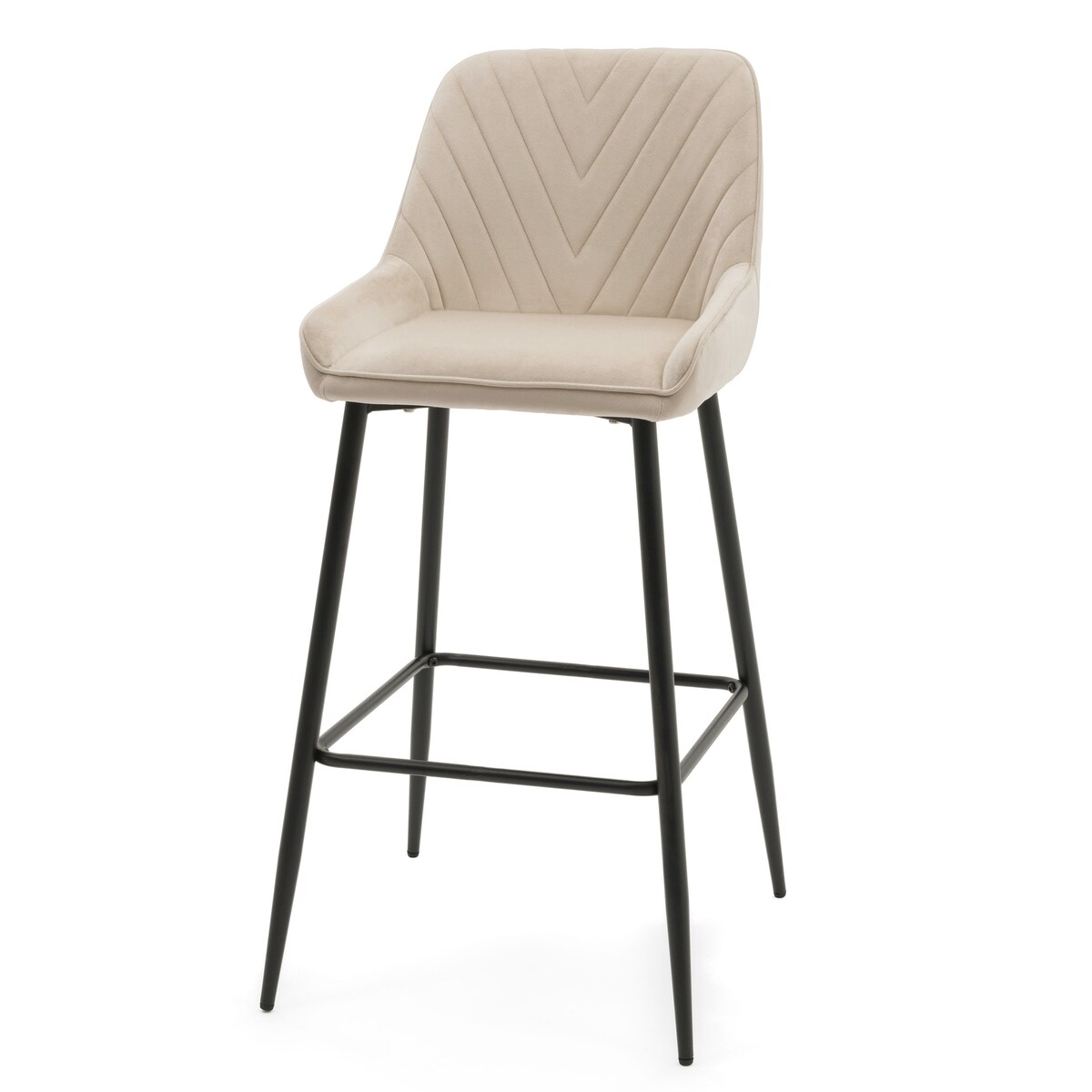 Hoker tapicerowany welurowy do salonu jadalni barowy glamour VASTO